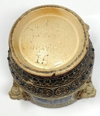Lot 14 - A ROBERT WALLACE MARTIN (1843-1923) FOR MARTIN BROTHERS STONEWARE PLANTER, 1875
