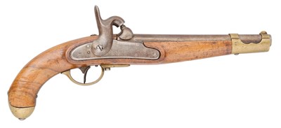 Lot 286 - AN AUSTRIAN 16 BORE PERCUSSION MODEL 1851 MILITARY PISTOL, REIGN OF FRANZ JOSEPH (1848-1916)
