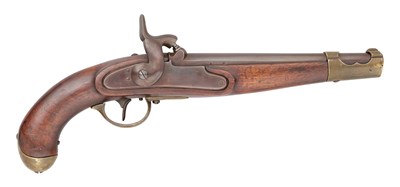 Lot 285 - AN AUSTRIAN 15 BORE PERCUSSION MODEL 1851 MILITARY PISTOL, MID-19TH CENTURY, REIGN OF FRANZ JOSEPH
