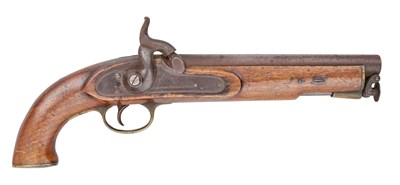 Lot 283 - A 12 BORE PERCUSSION SERVICE PISTOL BY PARKER, FIELD & SONS, 233 HIGH HOLBORN, LONDON