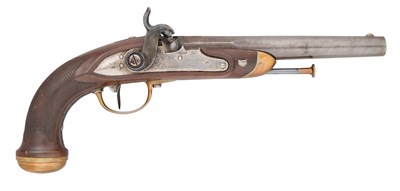 Lot 336 - A FRENCH 15 BORE PERCUSSION MODEL 1816/22 OFFICER’S PISTOL, DATED 1847, REIGN OF LOUIS-PHILLIPE
