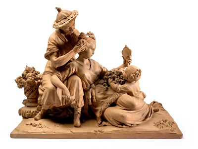 Lot 18 - STUDIO OF JOSSE-FRANCOIS-JOSEPH LERICHE (1738- 1812): CHINOISERIE TOILETTE