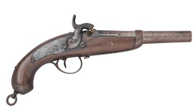 Lot 344 - A LIÈGE 16 BORE PERCUSSION MODEL 1846 MILITARY PISTOL FOR PIEDMONT, REIGN OF CHARLES ALBERT