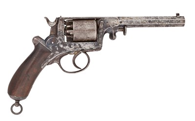 Lot 352 - A LIÈGE DUTCH CONTRACT 54 BORE PERCUSSION ADAMS PATENT FIVE-SHOT MILITARY REVOLVER