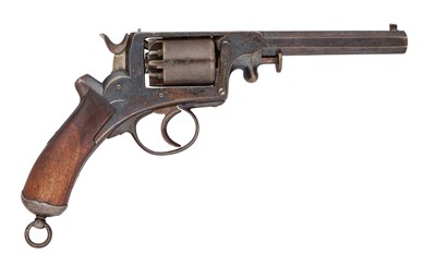 Lot 351 - A LIÈGE DUTCH CONTRACT 54 BORE PERCUSSION ADAMS PATENT FIVE-SHOT MILITARY OR NAVY REVOLVER