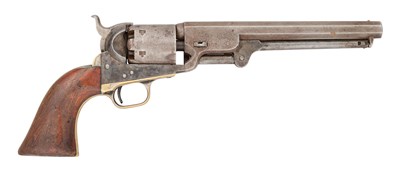 Lot 354 - AN AMERICAN COLT MODEL 1851 NAVY PERCUSSION REVOLVER WITH JAPANESE INSCRIPTION