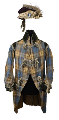 Lot 135 - A VERY RARE ROYAL COMPANY OF ARCHER’S BONNET AND TUNIC, LATE 18TH CENTURY