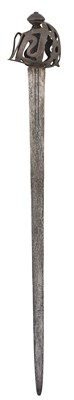 Lot 43 - A SCOTTISH ‘RIBBON’-HILTED BROADSWORD, LAST QUARTER OF THE 17TH CENTURY