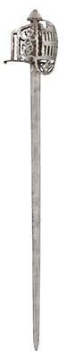 Lot 41 - A FINE SCOTTISH BASKET-HILTED BACKSWORD, THE HILT BY WALTER ALLAN OF STERLING