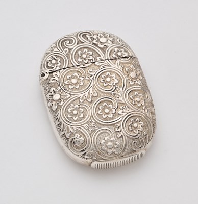 Lot 642 - A VICTORIAN SILVER VESTA CASE, WILLIAM NEALE OF BIRMINGHAM, CHESTER, 1886