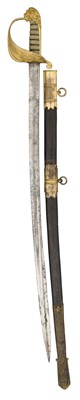 Lot 114 - AN 1827 PATTERN NAVAL OFFICER’S SWORD BY SEAGROVE ,‘HARD’, PORTSEA, MID-19TH CENTURY