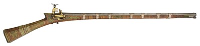 Lot 38 - AN OTTOMAN 28 BORE MIQUELET-LOCK RIFLE (SHISHANA), TURKEY, LATE 18TH CENTURY