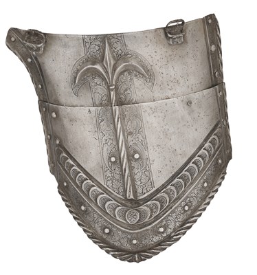 Lot 127 - A FINE NORTH GERMAN LEFT TASSET FROM AN ARMOUR OF EXCEPTIONAL SIZE, CIRCA 1540