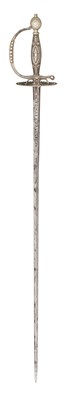Lot 59 - A SILVER-HILTED SMALL-SWORD, THE HILT MID-LATE 18TH CENTURY