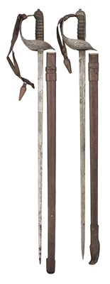 Lot 89 - TWO 1897 PATTERN CAVALRY OFFICER’S SWORDS, THE FIRST REIGN OF EDWARD VII (1901-1910)