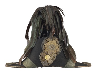 Lot 136 - A BICORN HAT OF THE QUEEN’S BODYGUARD (ROYAL COMPANY OF ARCHERS)