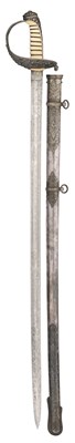 Lot 118 - A FINE SCOTTISH REGIMENTAL SILVER-HILTED SWORD PRESENTED TO CAPTAIN ALEXANDER EWING