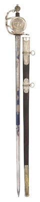 Lot 105 - A RARE FRENCH OFFICER’S SWORD OF THE QUEEN’S CUIRASSIER REGIMENT BY ROULANT A PARIS, CIRCA 1815-20