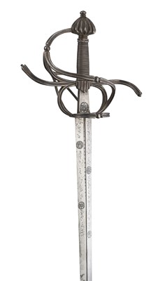 Lot 39 - A FINE SAXON SWEPT-HILT RAPIER, CIRCA 1570