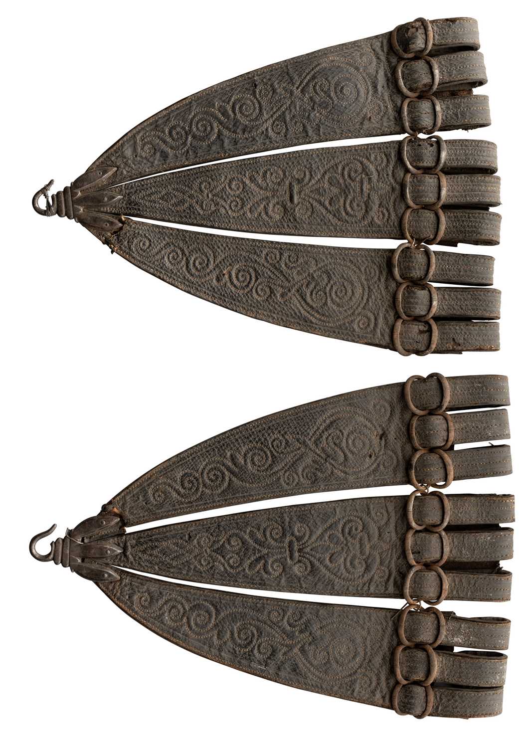 Lot 247 - TWO RAPIER CARRIERS IN FIRST HALF OF THE 17TH CENTURY STYLE, 19TH CENTURY