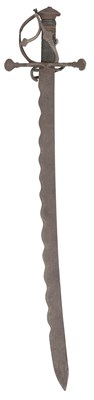 Lot 172 - A NORTH EUROPEAN MILITARY SABRE (TESSAK), LATE 16TH/EARLY 17TH CENTURY, PROBABLY GERMAN