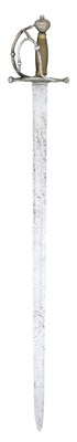Lot 175 - A NORTH EUROPEAN CAVALRY SWORD, THE BLADE DATED 1659, PROBABLY GERMAN