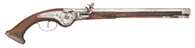 Lot 193 - AN AUSTRIAN 23 BORE WHEEL-LOCK HOLSTER PISTOL, LATE 17TH CENTURY