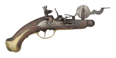 Lot 182 - A EUROPEAN FLINTLOCK POWDER-TESTER (EPROUVETTE), MID-18TH CENTURY, PROBABLY GERMAN