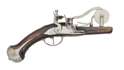 Lot 183 - A LIÈGE FLINTLOCK POWDER-TESTER (EPROUVETTE), BY JEAN RENIER, LIÈGE, CIRCA 1720