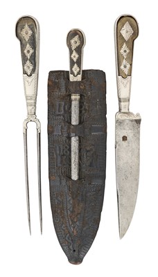 Lot 184 - A GERMAN OR AUSTRIAN SPORTSMAN’S TROUSSE, DATED 1822