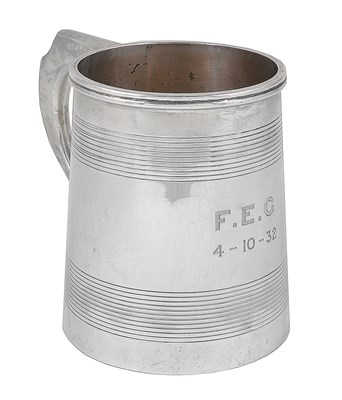 Lot 228 - A GEORGE V SILVER MUG