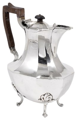 Lot 306 - A VICTORIAN SILVER HOT-WATER JUG