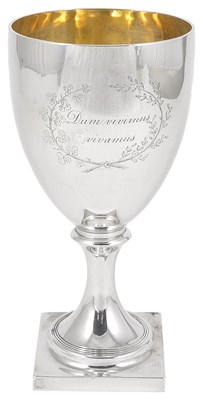 Lot 338 - A GEORGE III SILVER GOBLET