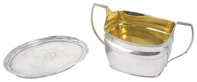 Lot 355 - A GEORGE III SILVER SUGAR BOWL