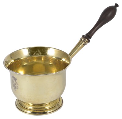 Lot 358 - ROYAL: A GEORGE III SILVER-GILT SAUCEPAN