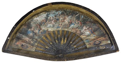 Lot 388 - A FRAMED FAN