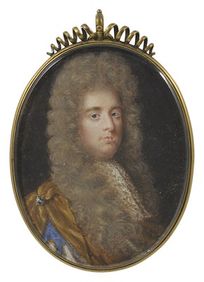 Lot 401 - A PORTRAIT MINIATURE OF A GENTLEMAN