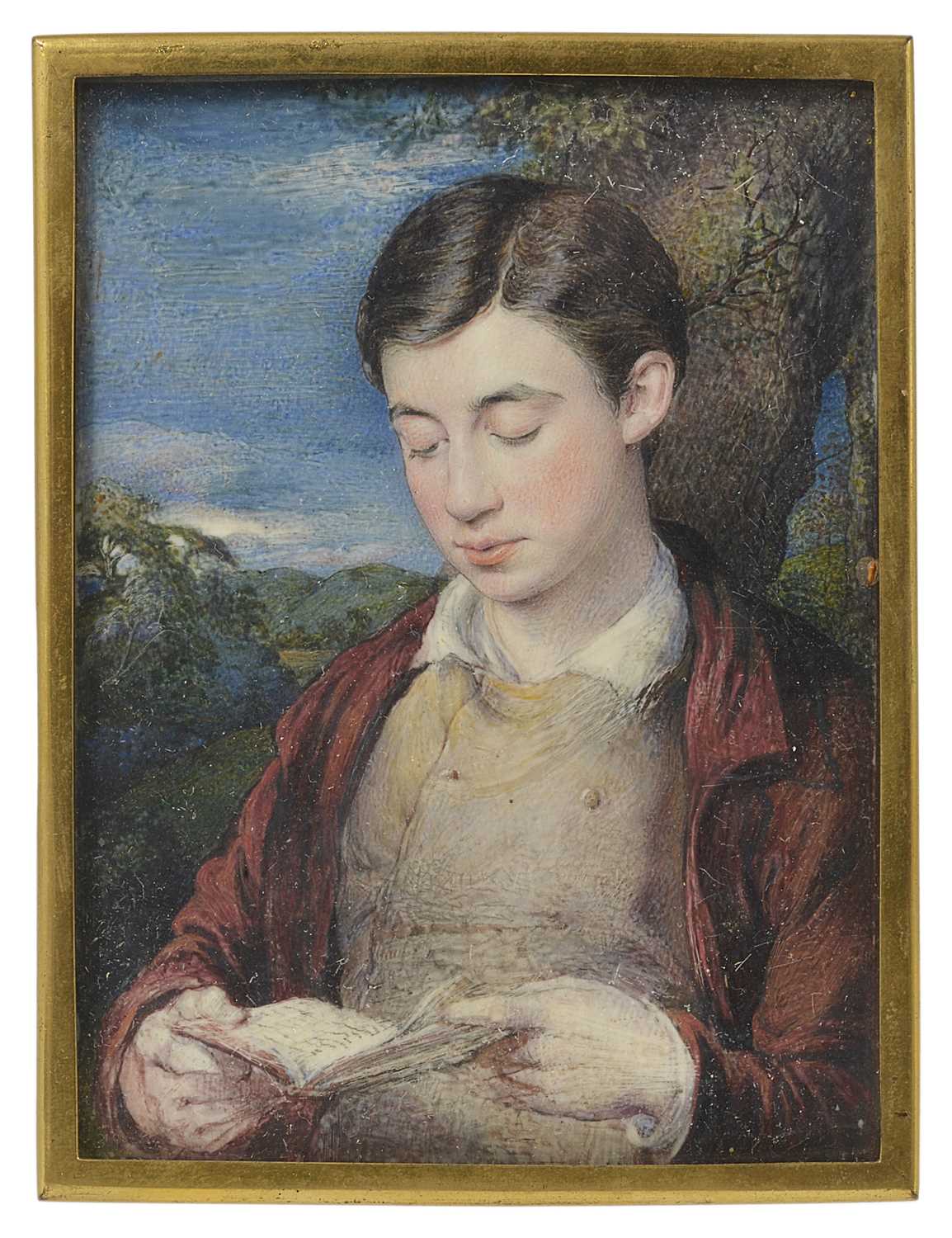 Lot 413 - A PORTRAIT MINIATURE OF WELBY SHERMAN