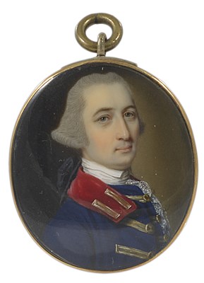 Lot 414 - A PORTRAIT MINIATURE OF A GENTLEMAN