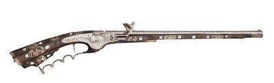 Lot 363 - A FINE AND RARE 50 BORE SILESIAN WHEEL-LOCK CARBINE, TESCHEN (CIESZNYKA), SECOND QUARTER OF THE 17TH CENTURY