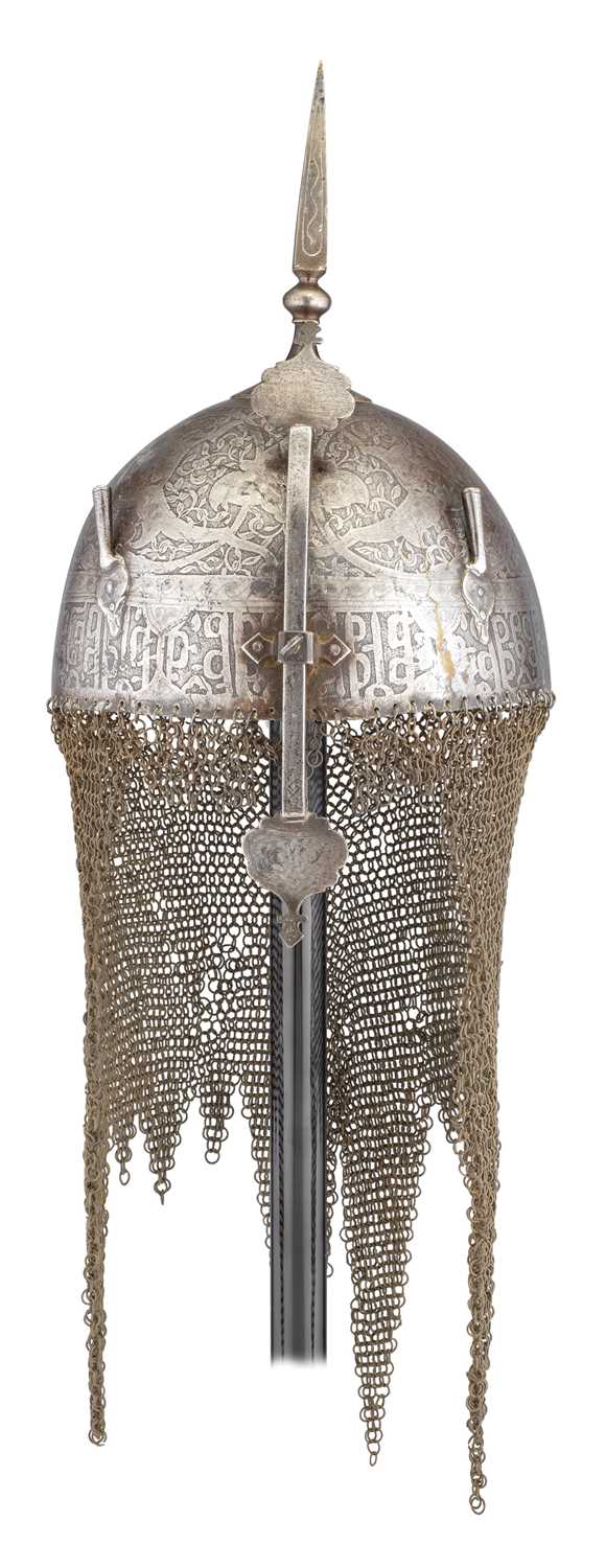 Lot 45 - â€¡A PERSIAN HELMET (KULAH-KHUD)