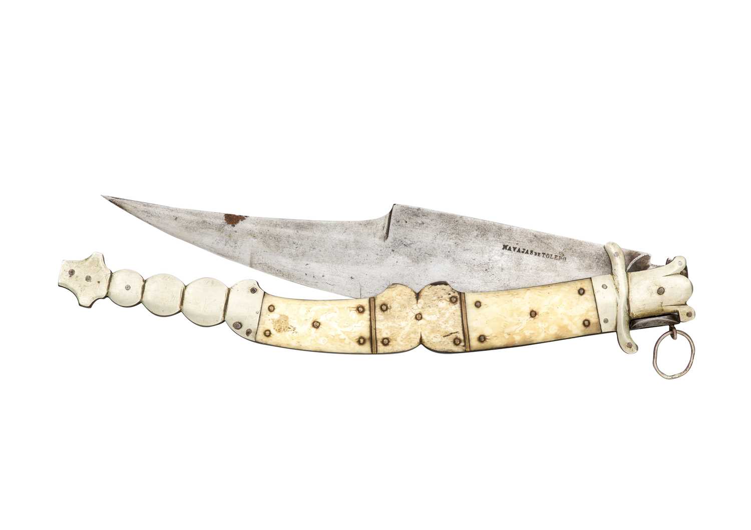 Lot 88 - â€¡A SPANISH FOLDING KNIFE (NAVAJA)