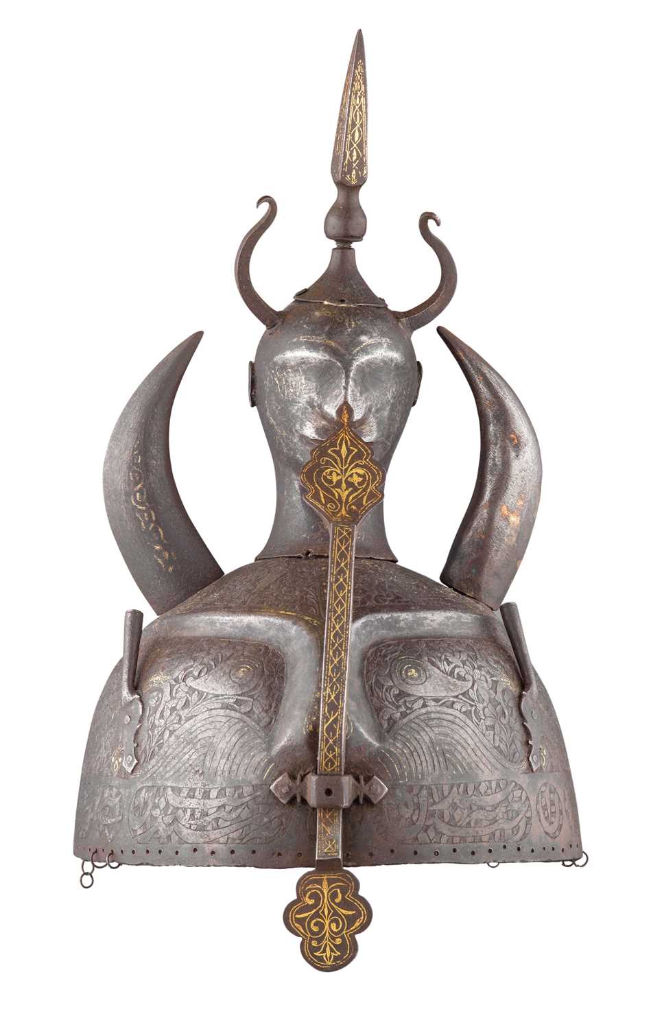 Lot 166 - â€¡A PERSIAN HELMET (KULAH KHUD)