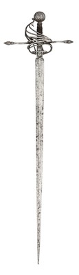 Lot 216 - AN ITALIAN SWEPT-HILT RAPIER, LATE 16TH CENTURY