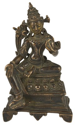 Lot 18 - A PALA STYLE BRONZE FIGURE OF PADMAPANI