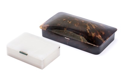 Lot 252 - A WHITE ONYX CIGARETTE BOX, HENRY GRIFFITH & SONS OF ROYAL LEAMINGTON SPA, LONDON, 1947