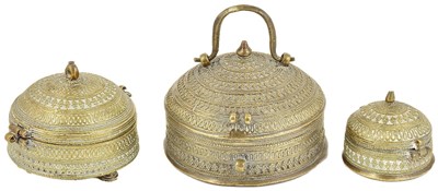 Lot 98 - TWO BRASS BOXES