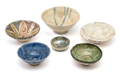 Lot 72 - SIX PERSIAN BOWLS, 10TH-13TH CENTURIES