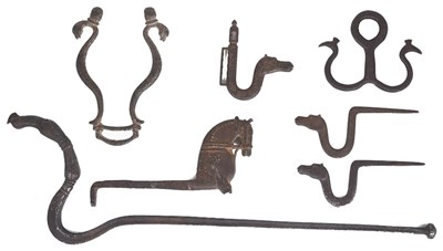 Lot 134 - A GROUP OF MUGHAL IRON OBJECTS