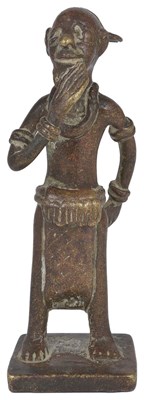 Lot 159 - A BRONZE FIGURE OF A MAN